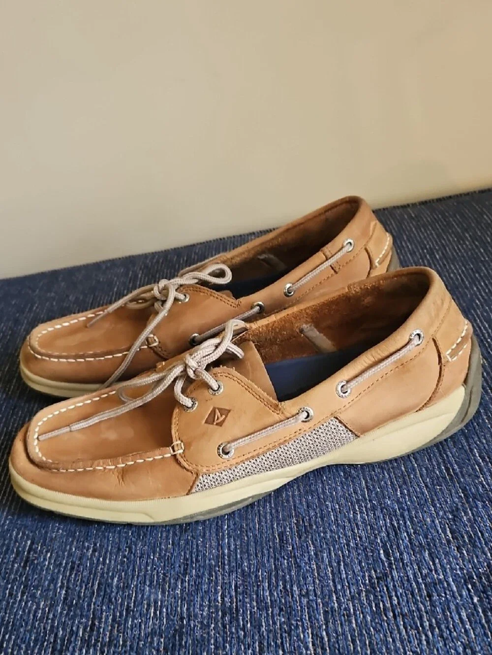 Sperry Men’s Tan Leather 2-Eye Boat Shoes